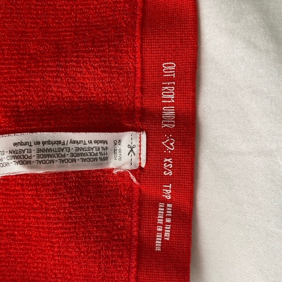 Out from Under Urban Outfitters Red Tube Top XS/S - Picture 2 of 2
